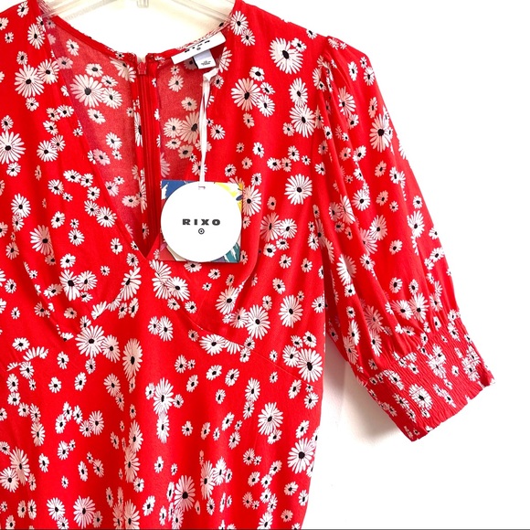 RIXO x Target Floral Puff Sleeve Swing Dress Size 16W, 28W RARE! - Picture 3 of 13